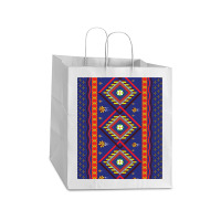 Vintage Antique Oriental Berber Moroccan Style Design Take Out Paper Bag - 14 X 10 X 15 1/2 | Artistshot