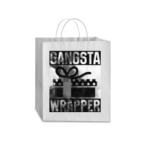 Gangsta Wrapper Gangster Rap Gift Vintage Christmas T Shirt Traveler Paper Bag -13 X 6 X 15 3/4 | Artistshot