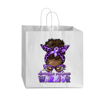 Domestic Violence Warrior Afro Messy Bun Vogue Paper Bag - 16 X 6 X 12 | Artistshot