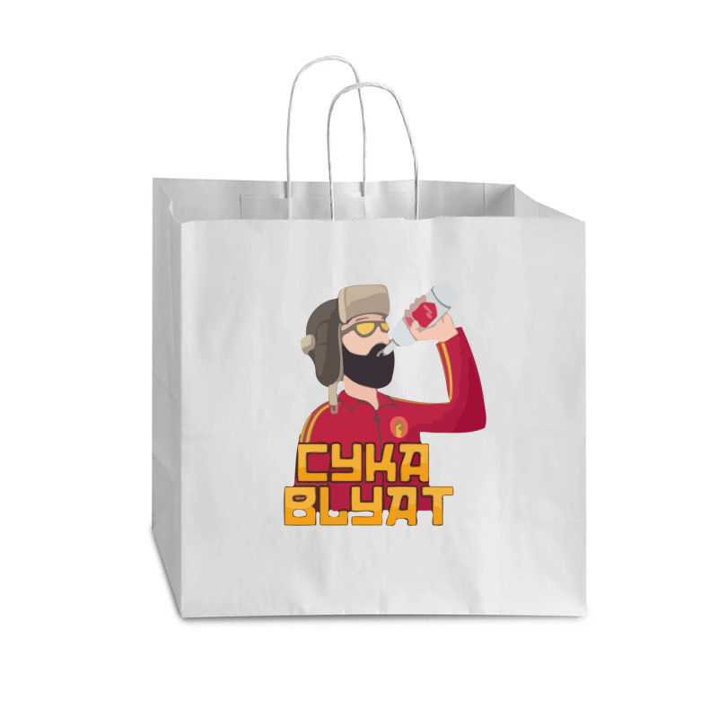 Russian Slav Cyka Blyat Vodka Meme Vogue Paper Bag - 16 X 6 X 12 By ...