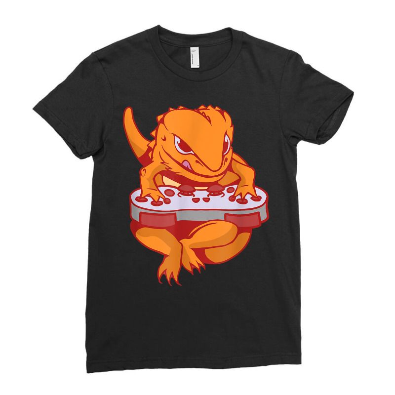 Bearded Dragon Gamer Boys Kids Video Game Players Pet Vet T Shirt Ladies Fitted T-Shirt by phuongvu | Artistshot