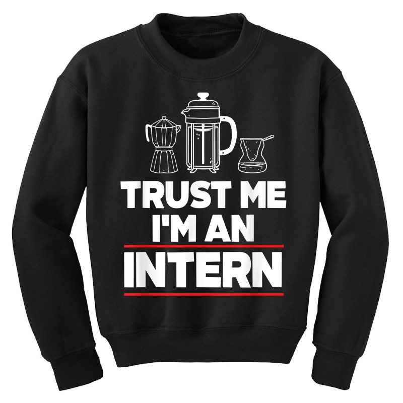 Trust Me I Am Intern Assistant Internship Apprentice Trainee T Shirt Youth Sweatshirt by nazhirgoodie | Artistshot