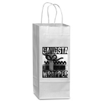 Gangsta Wrapper Gangster Rap Gift Vintage Christmas T Shirt Wine Paper Bag - 5 1/2 X 3 1/4 X 13 | Artistshot