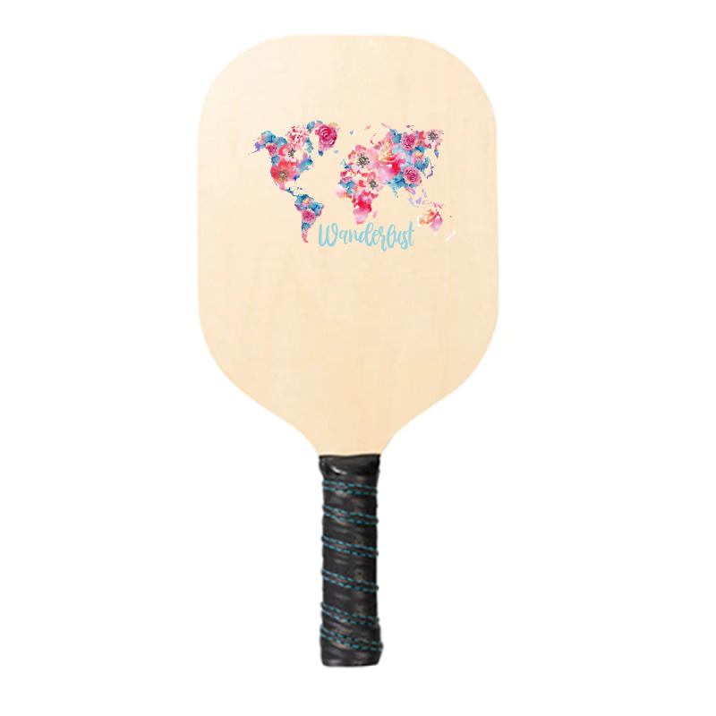 Wanderlust Map Pickleball Paddle | Artistshot