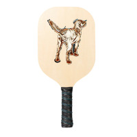 Dog Back Tail Isolated Pickleball Paddle | Artistshot