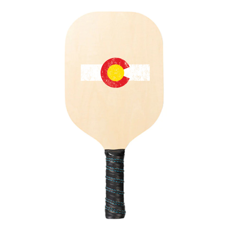 Vintage Colorado Flag Pickleball Paddle | Artistshot