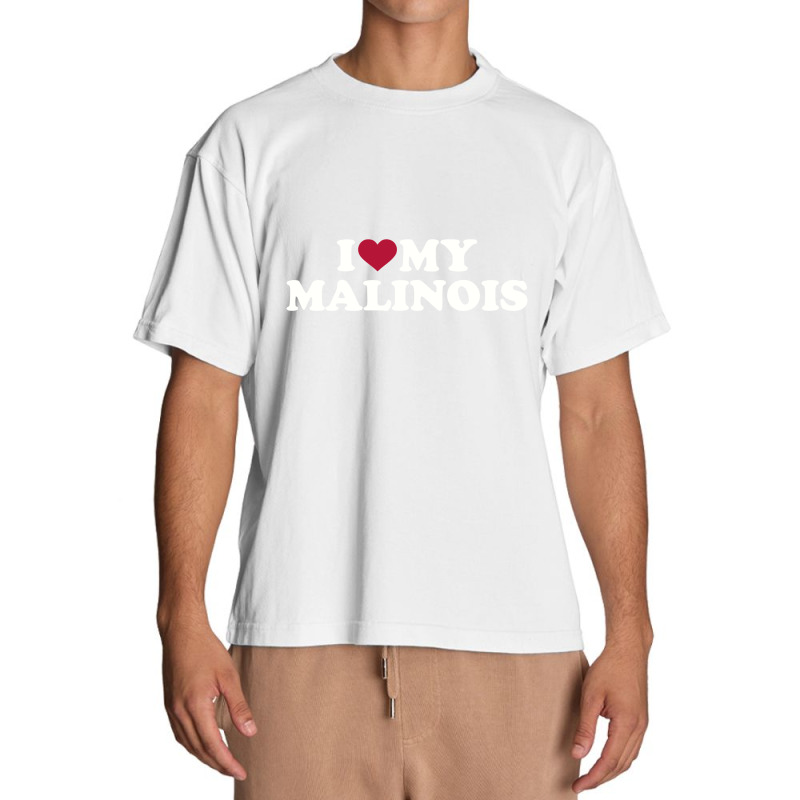 I Love My Malinois , Malinois Urban Heavy T-shirt by zunkgm | Artistshot