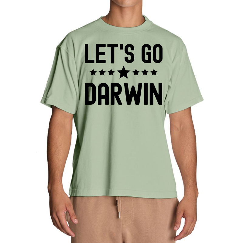 Lets Go Darwin - Black Letters Version Urban Heavy T-shirt by Magasinfinite | Artistshot