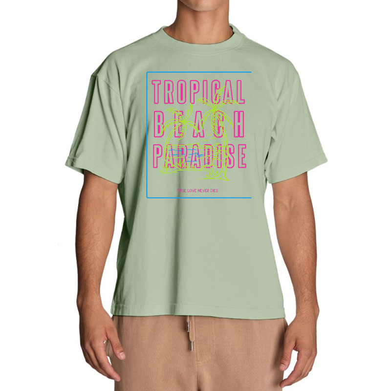 Tropical Paradise Love Urban Heavy T-shirt by lullabellelaart | Artistshot