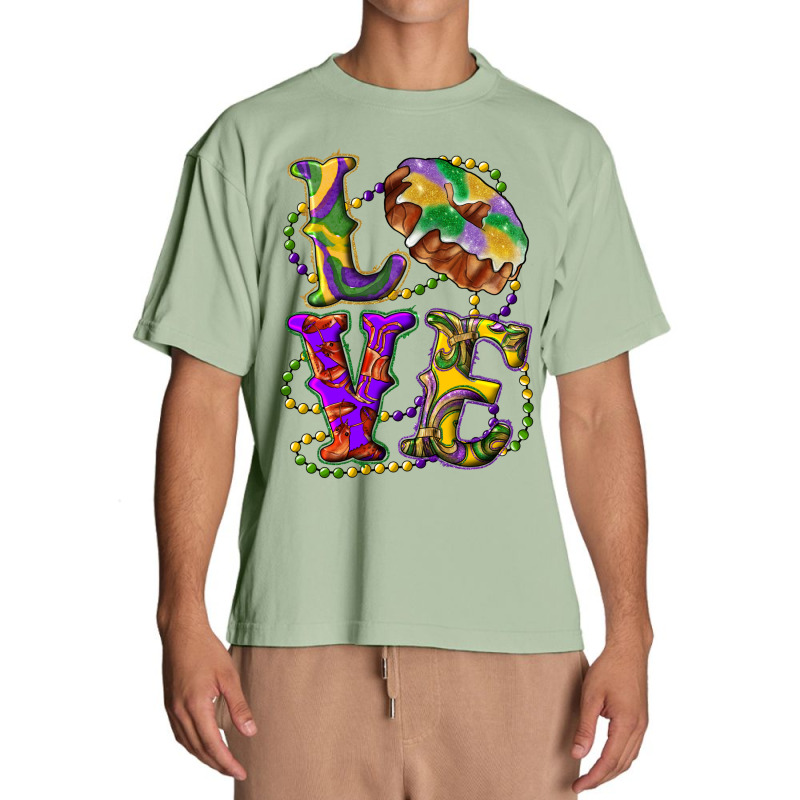 Mardi Gras Love With King Cake Urban Heavy T-shirt | Artistshot