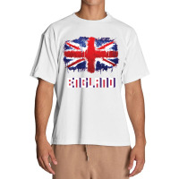 I Love England British English Union Jack Flag   Britain Urban Heavy T-shirt | Artistshot