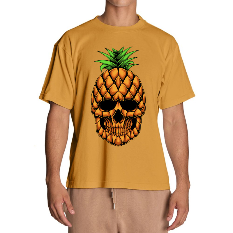 Pineapple Skull Head Vector Illustration Urban Heavy T-shirt by LoveBird | Artistshot