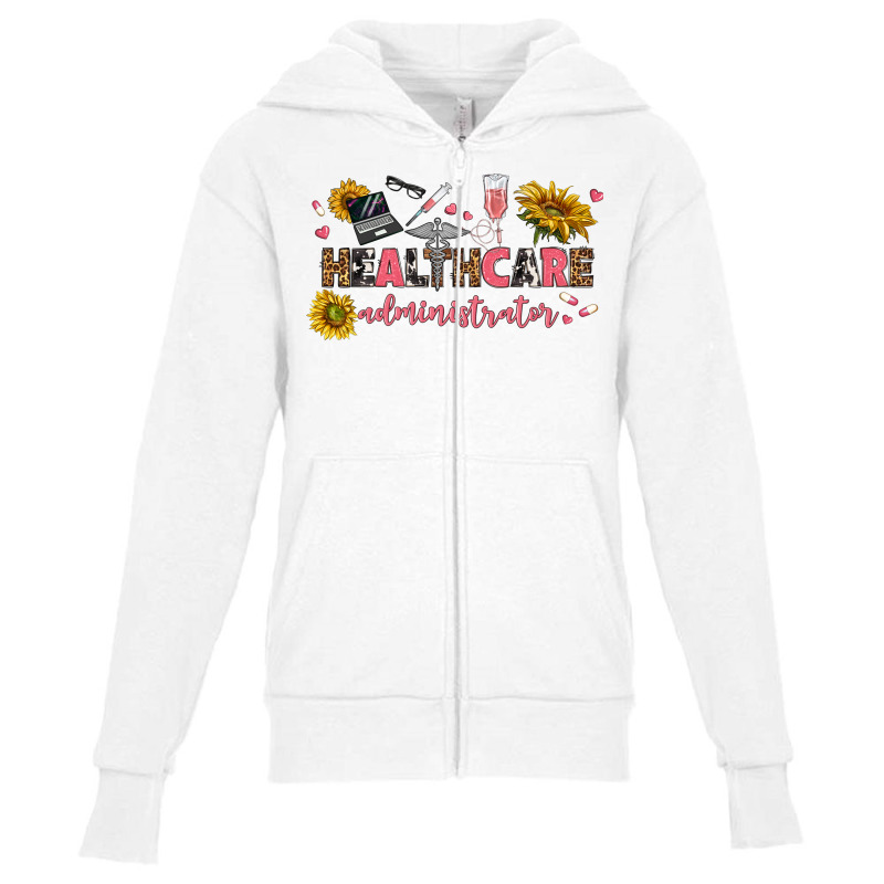 Healthcare Administrator Youth Zipper Hoodie by texasbilliewilder | Artistshot