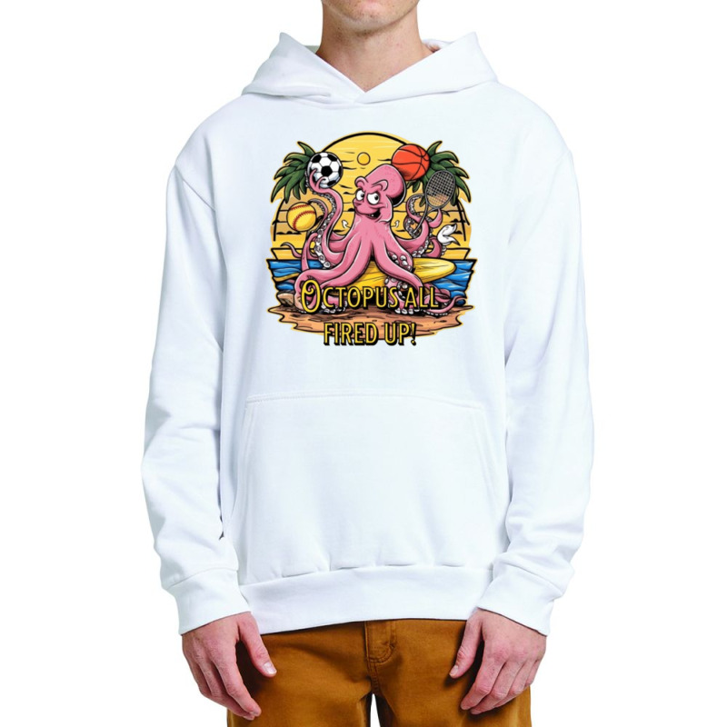 Octopus All Fired Up! Urban Pullover Hoodie | Artistshot