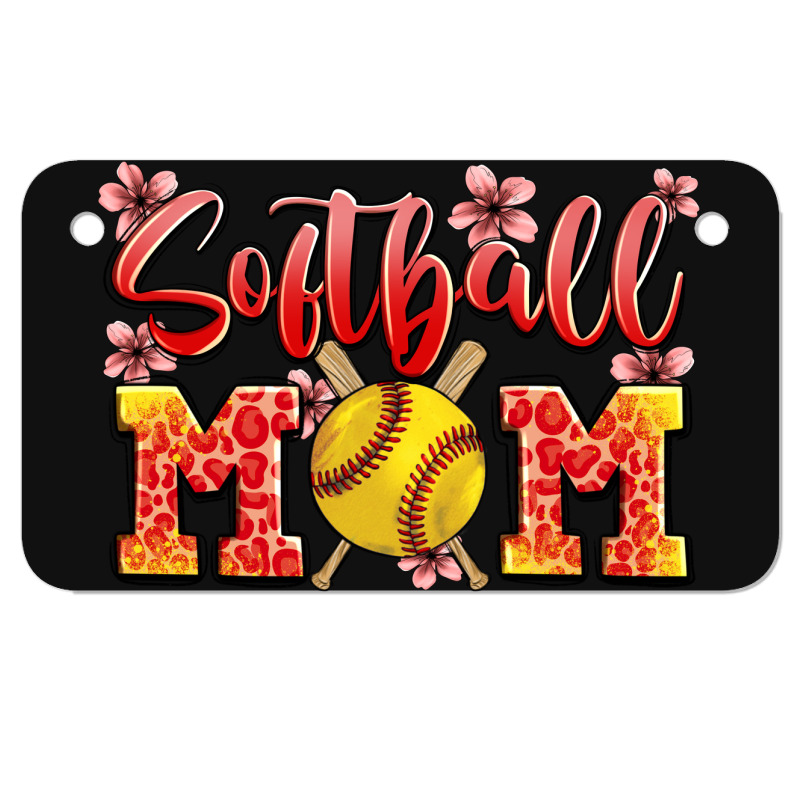 Softball Mom Motorcycle License Plate | Artistshot