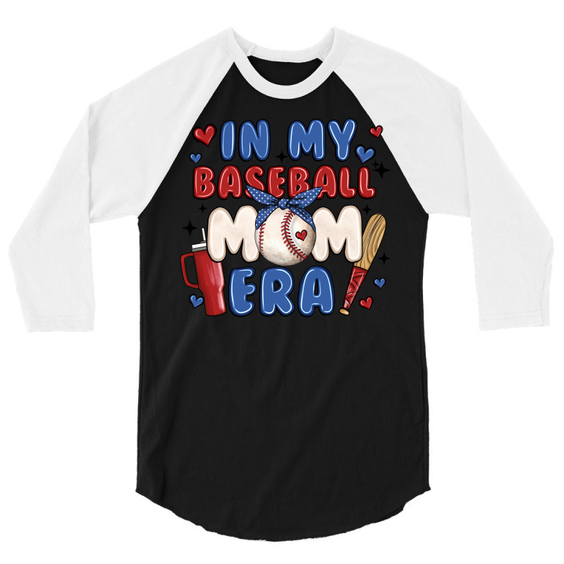 In My Baseball Mom Era 3/4 Sleeve Shirt | Artistshot