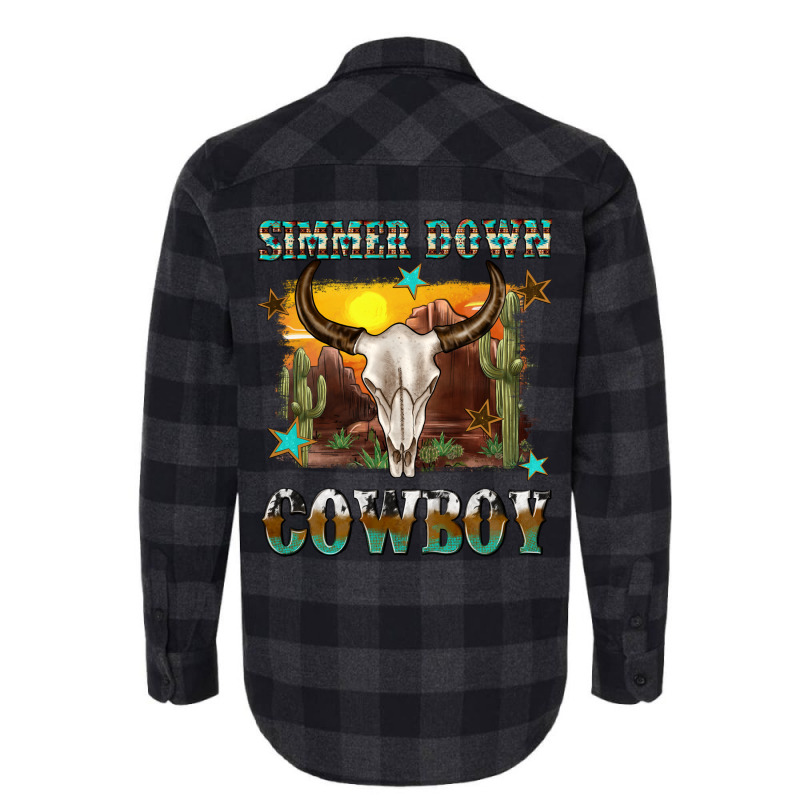 Simmer Down Cowboy Flannel Shirt | Artistshot