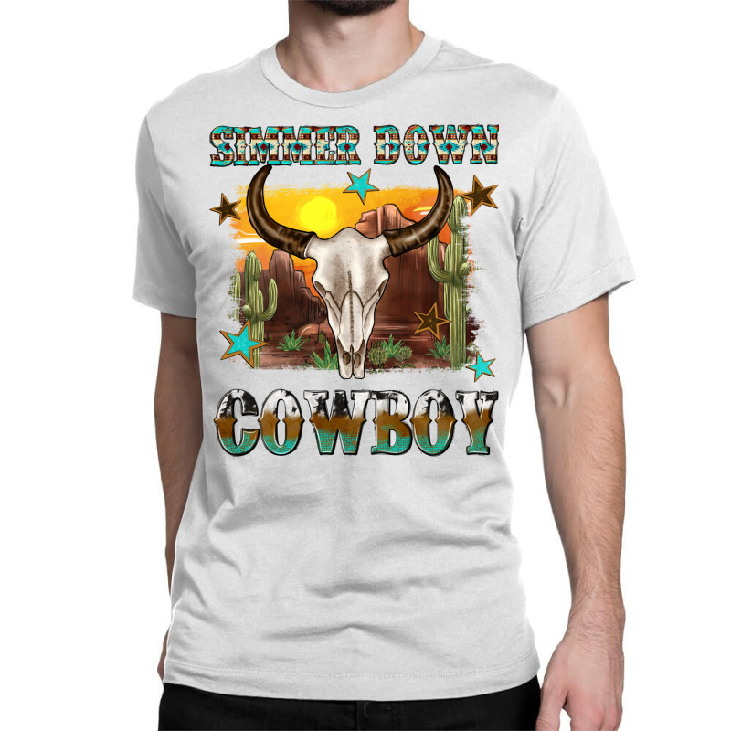 Simmer Down Cowboy Classic T-shirt | Artistshot