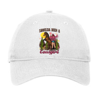 Shoulda Been A Cowgirl Bucking Horse Adjustable Cap | Artistshot