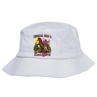 Shoulda Been A Cowgirl Bucking Horse Bucket Hat | Artistshot