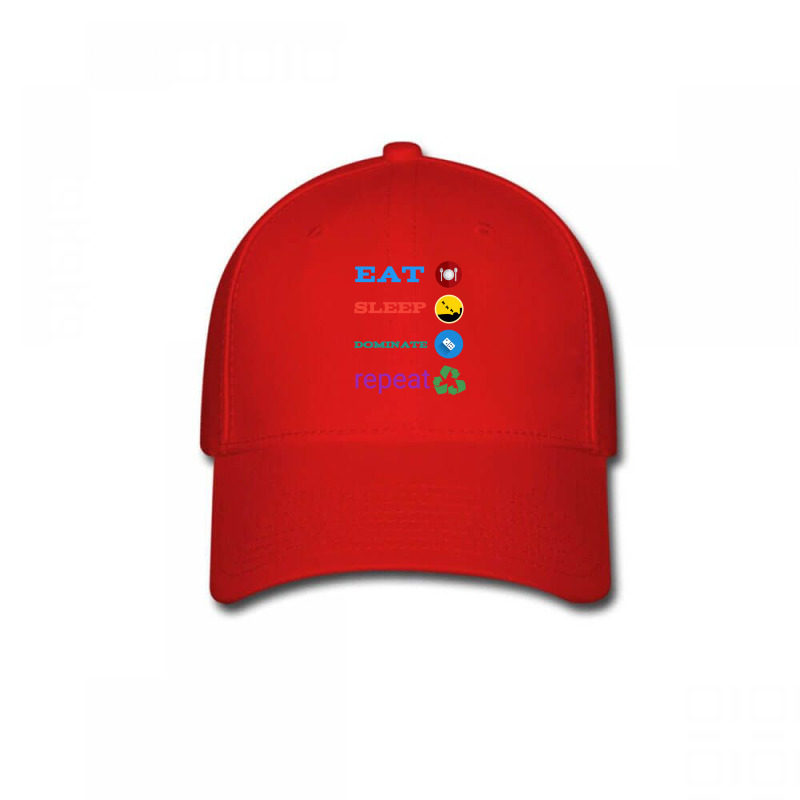 Eat Sleep Dominate Repeat Baseball Cap by milasindi | Artistshot