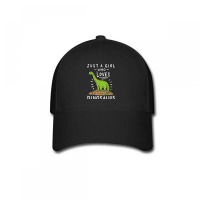 Just A Girl Who Loves Dinosaurs Brachiosaurus Paleontologist Baseball Cap | Artistshot