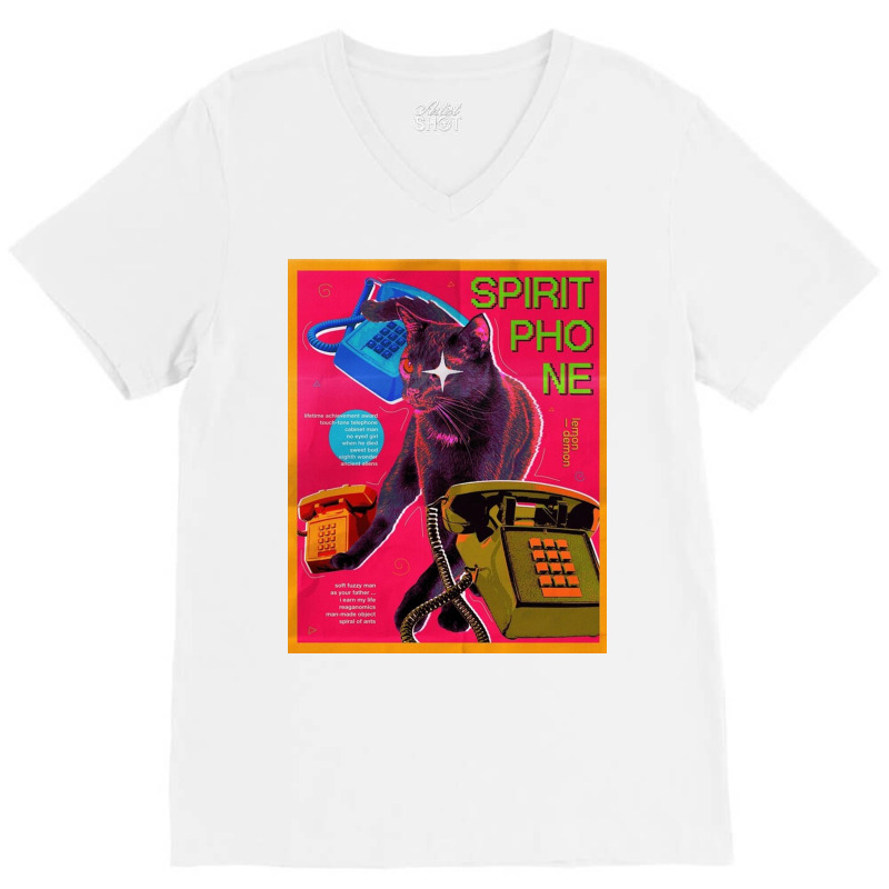 Spirit Phone   Lemon Demon V-Neck Tee by amilliondream | Artistshot