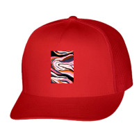 Modern Contemporer Digital Abstract Painting In Colors Trucker Cap | Artistshot