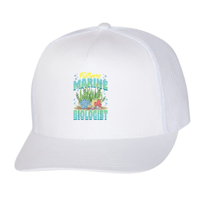 Future Marine Biologist Ocean Life Marine Biology Student Trucker Cap | Artistshot