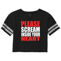 Please Scream Inside Your Heart Scorecard Crop Tee | Artistshot