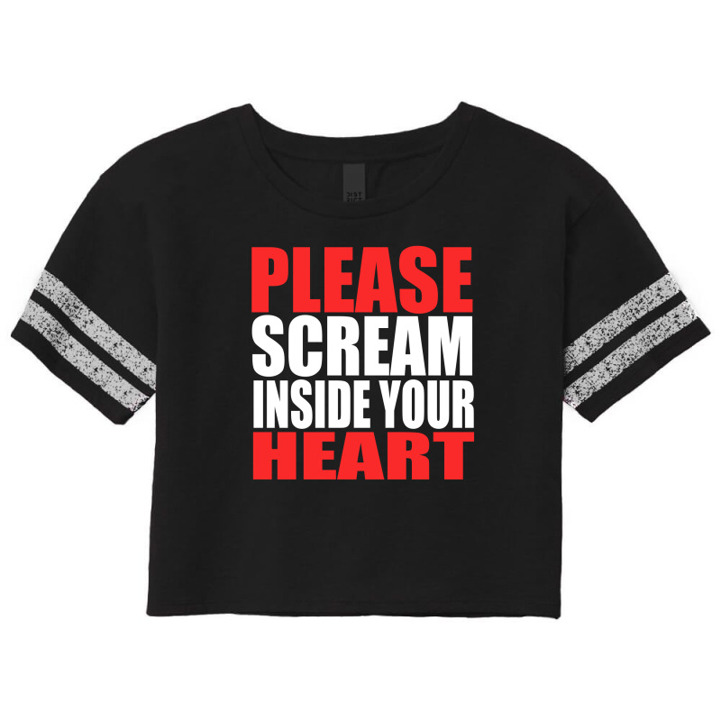 Please Scream Inside Your Heart Scorecard Crop Tee by FAICAL | Artistshot