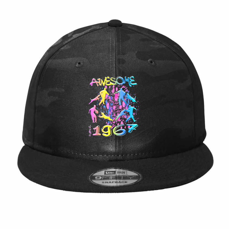 Awesome Since 1967. Agility Dog Training Graffiti Design T Shirt Camo Snapback by deleonnylorindg | Artistshot