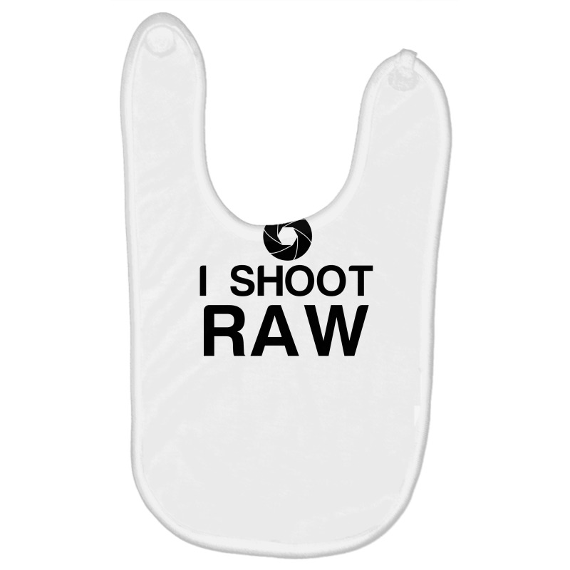 I Shoot Raw Baby Bibs | Artistshot