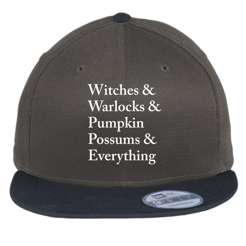 Witches Warlocks Pumpkin Possums Everything Shirt Flat Bill Snapback Cap by Jeremy_Hutson | Artistshot