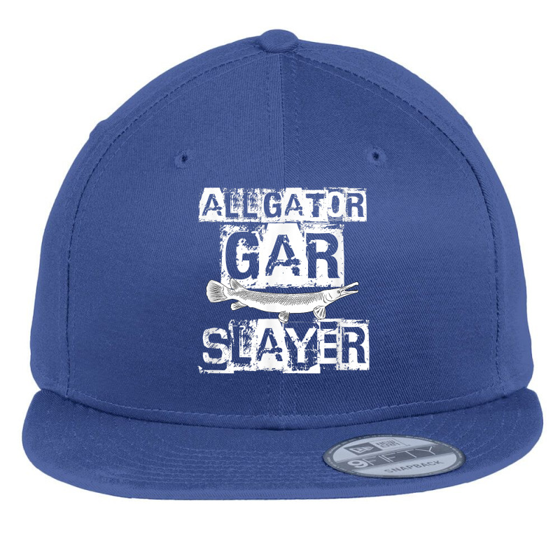 Funny Alligator Gar Saying Freshwater Fishing Gift Idea T Shirt Flat Bill Snapback Cap by koleuuwla | Artistshot