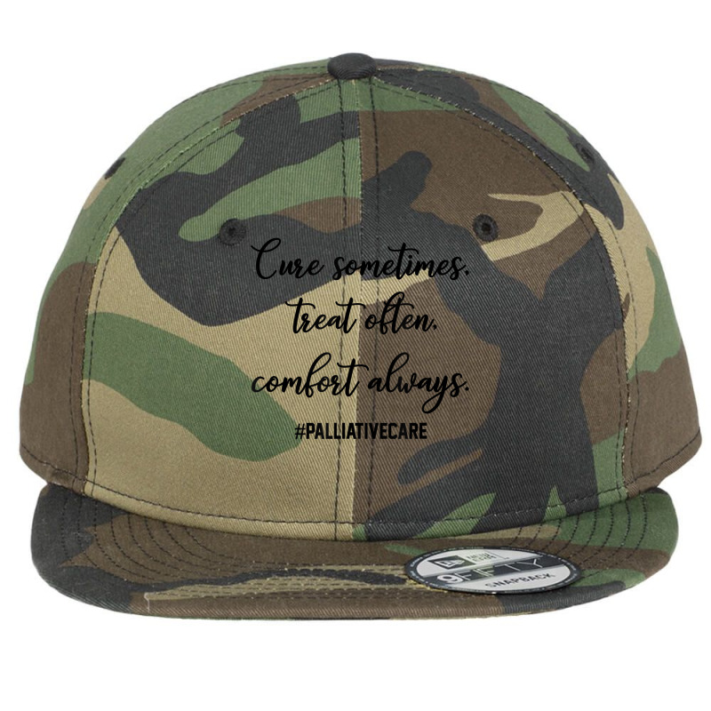 Cure Sometimes Treat Often Comfort Always Palliative Care T Shirt Flat Bill Snapback Cap | Artistshot