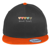 Leopard Hearts Teacher Student, Head Start Back To School T Shirt Flat Bill Snapback Cap | Artistshot