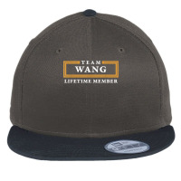 Team Wang Lifetime Member Surname T Shirt Flat Bill Snapback Cap | Artistshot