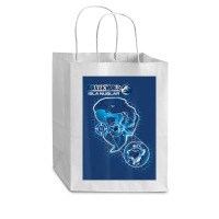 Blue Isla Nublar Map Cub Paper Bag - 8 X 4 1/2 X 10 1/4 | Artistshot