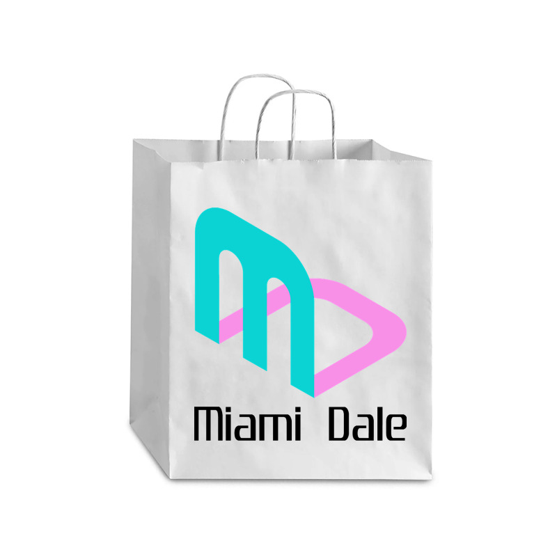 Miami Dale Video Game Company Debie Paper Bag - 10 X 5 X 13 | Artistshot