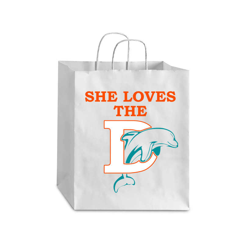 Funny Miami Football Team - She Loves The D Debie Paper Bag - 10 X 5 X 13 | Artistshot