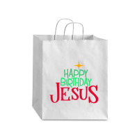 Christian Christmas Happy Birthday Jesus Women Men Kids Gift Debie Paper Bag - 10 X 5 X 13 | Artistshot