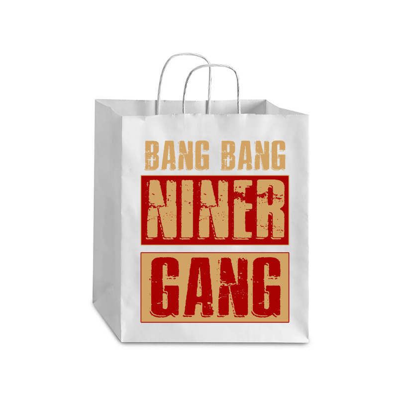 Bang Bang Niner Gang Football Cool Long Sleeve Debie Paper Bag - 10 X 5 X 13 | Artistshot