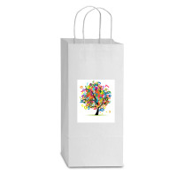 Yoga Gift Double Wine Paper Bag - 6 1/2 X 3 1/2 X 12 3/8 | Artistshot