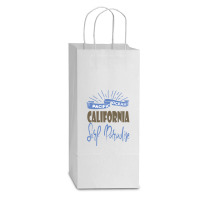 Pacific Ocean California Surf Paradise Double Wine Paper Bag - 6 1/2 X 3 1/2 X 12 3/8 | Artistshot