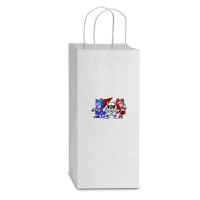 Samurai Pizza Cats Trio Double Wine Paper Bag - 6 1/2 X 3 1/2 X 12 3/8 | Artistshot