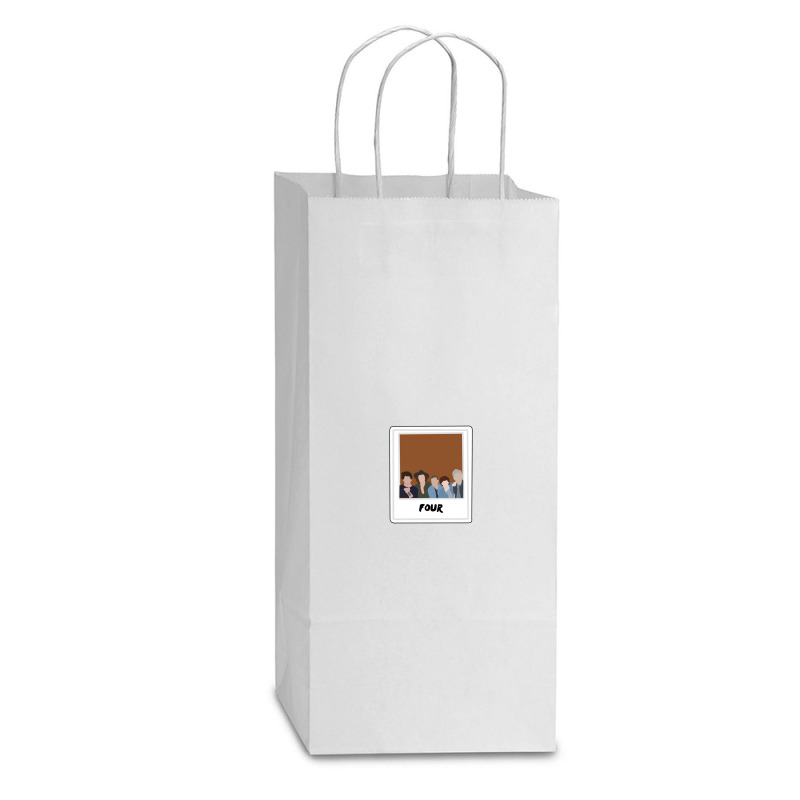 One Direction Four Album Art Double Wine Paper Bag - 6 1/2 X 3 1/2 X 12 3/8 | Artistshot