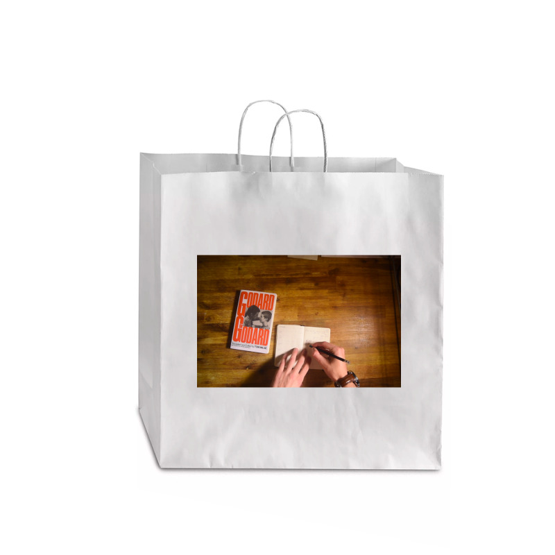 Reading Godard Jumbo Paper Bag - 18 X 7 X 18 3/4 | Artistshot