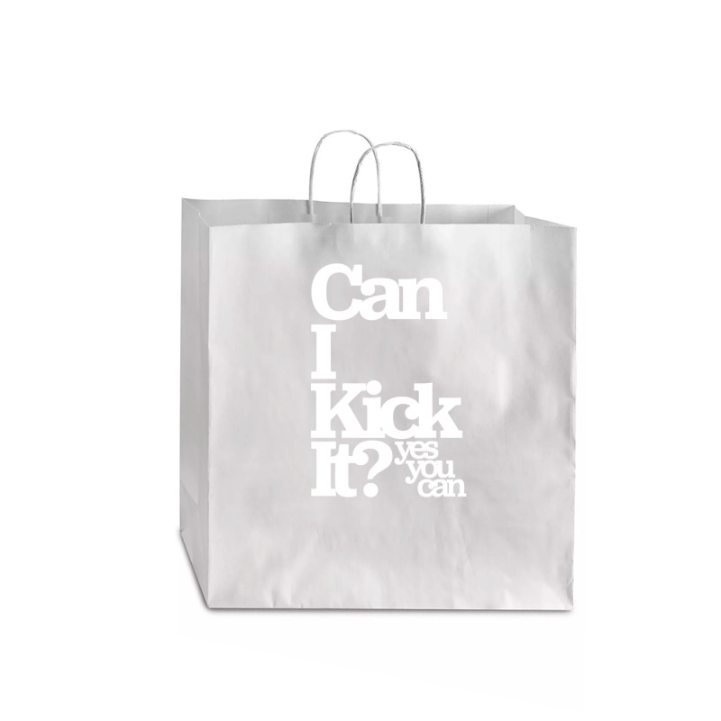 Can I Kick It Yes You Can! Great Gift For Old School Hiphop Heads Jumbo Paper Bag - 18 X 7 X 18 3/4 | Artistshot