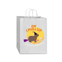 Ok I Pull Up At The Halloween Party Halloween Capybara Mart Paper Bag -13 X 7 X 17 | Artistshot